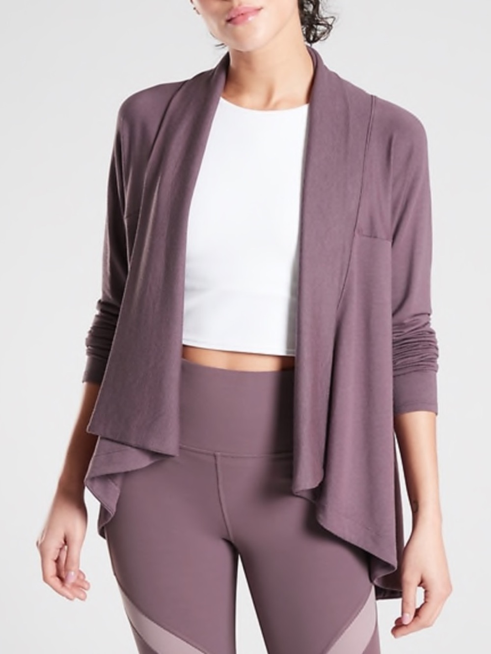 Athleta Nirvana‎ Wear Two Ways Wrap Cardigan - Lilac Purple - Size Medium 💜✨